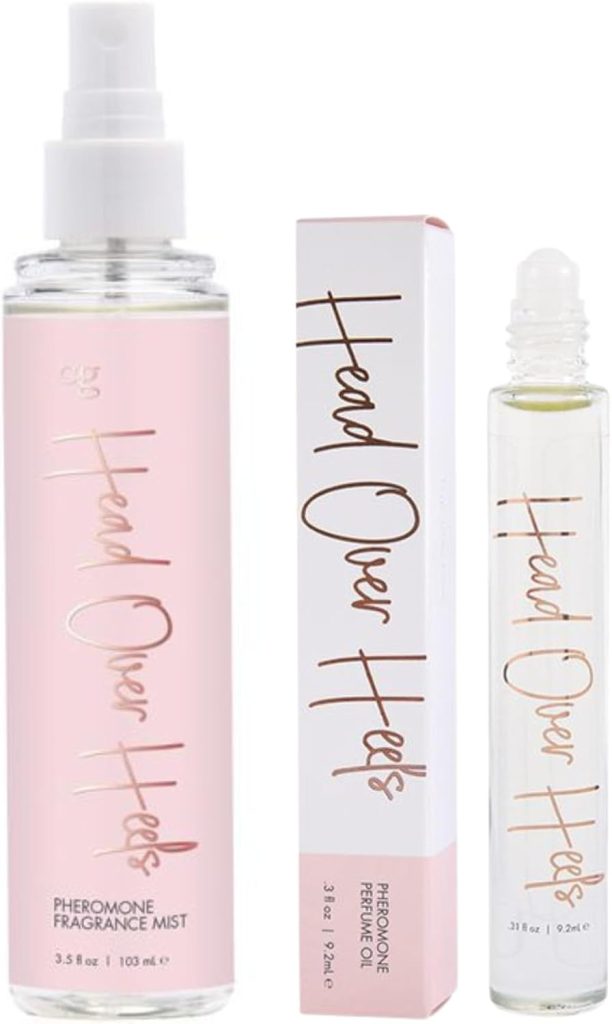 Angelique Pheromone-Infused Fragrance Perfume and Perfume Roll on Oil - Body Mist & Perfume Oil Set for Women by CG- Fruity Floral Scent
