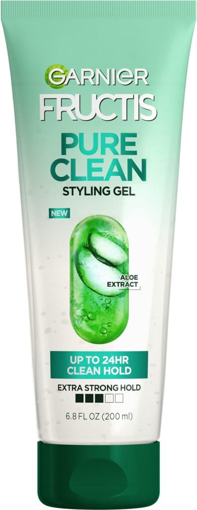 Garnier Fructis Style Pure Clean Styling Gel 6.8 Fl Oz, 1 Count, (Packaging May Vary)